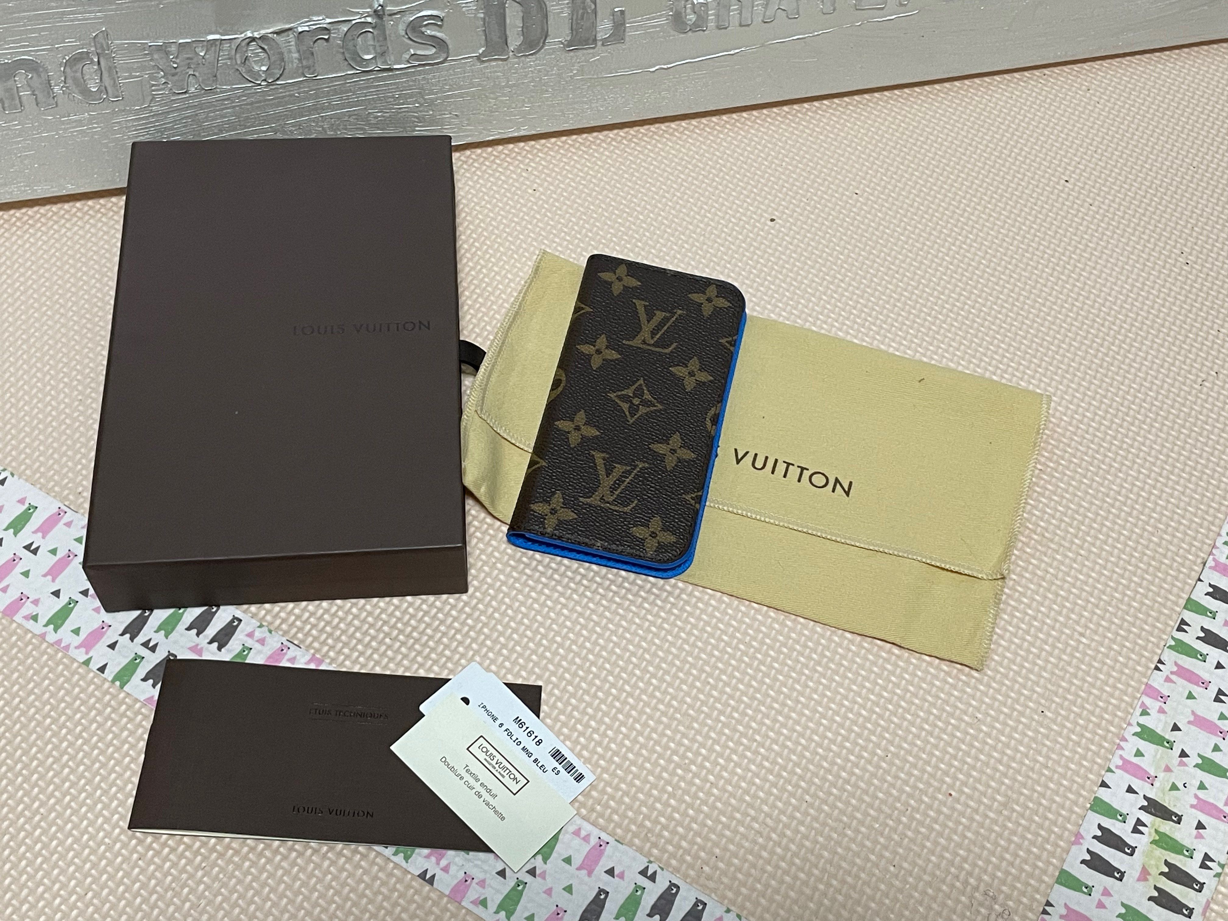 Louis Vuitton Monogram iPhone 6 Folio "Blue"