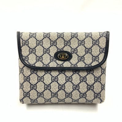 GUCCI グッチ GGスプリーム アクセサリーポーチ ポーチ 68 039 4494 ネイビー