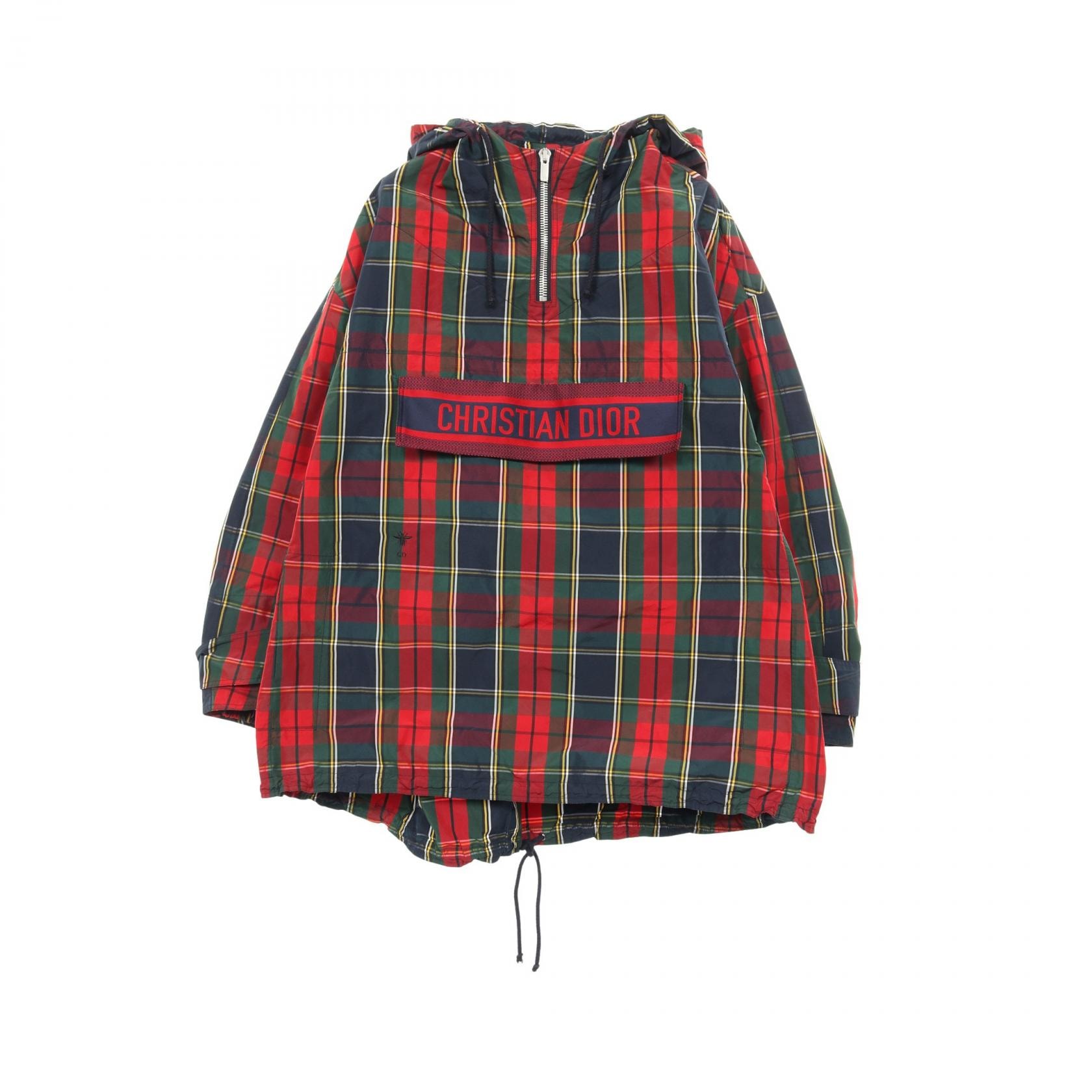 ディオール Dior 伊勢丹 チェックン ディオール 20周年記念 アノラックジャケット マウンテンパーカー 衣料品 アウター ポリエステル レディース レッド系 / マルチカラー 【中古】