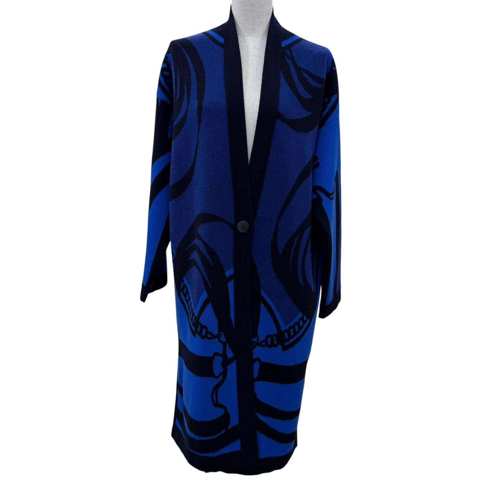 極美品 エルメス カーディガン LA PROMENADE DU MATIN 34