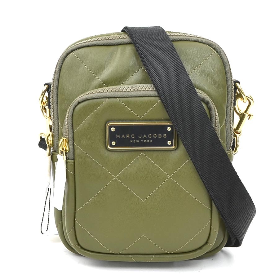マークジェイコブス MARC JACOBS ショルダーバッグ レザー カーキ レディース【中古】 56574k