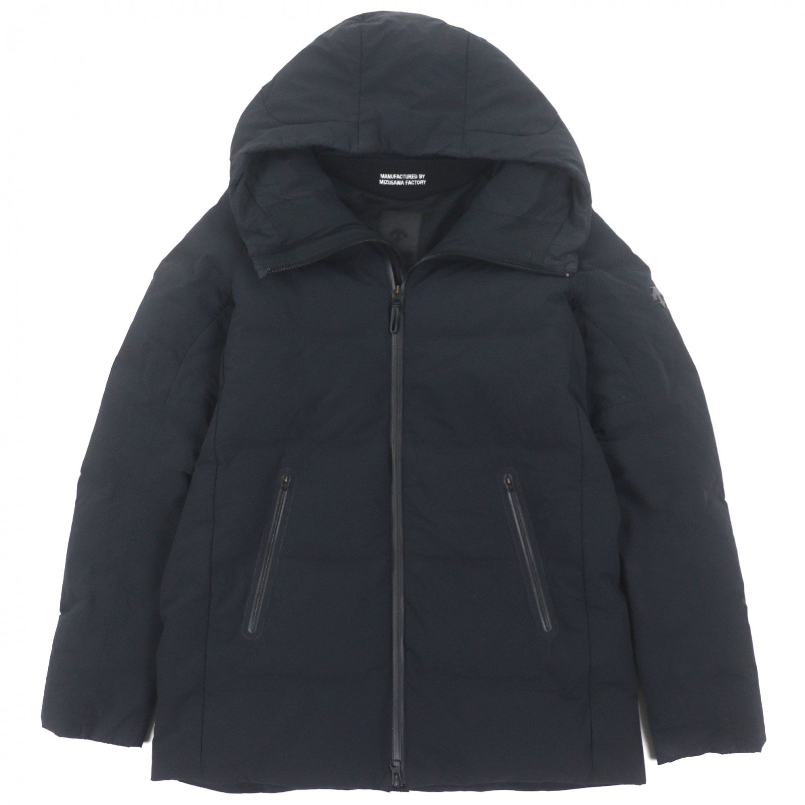 良品 デサント ダウンコート ブラック メンズ S DIA3673U