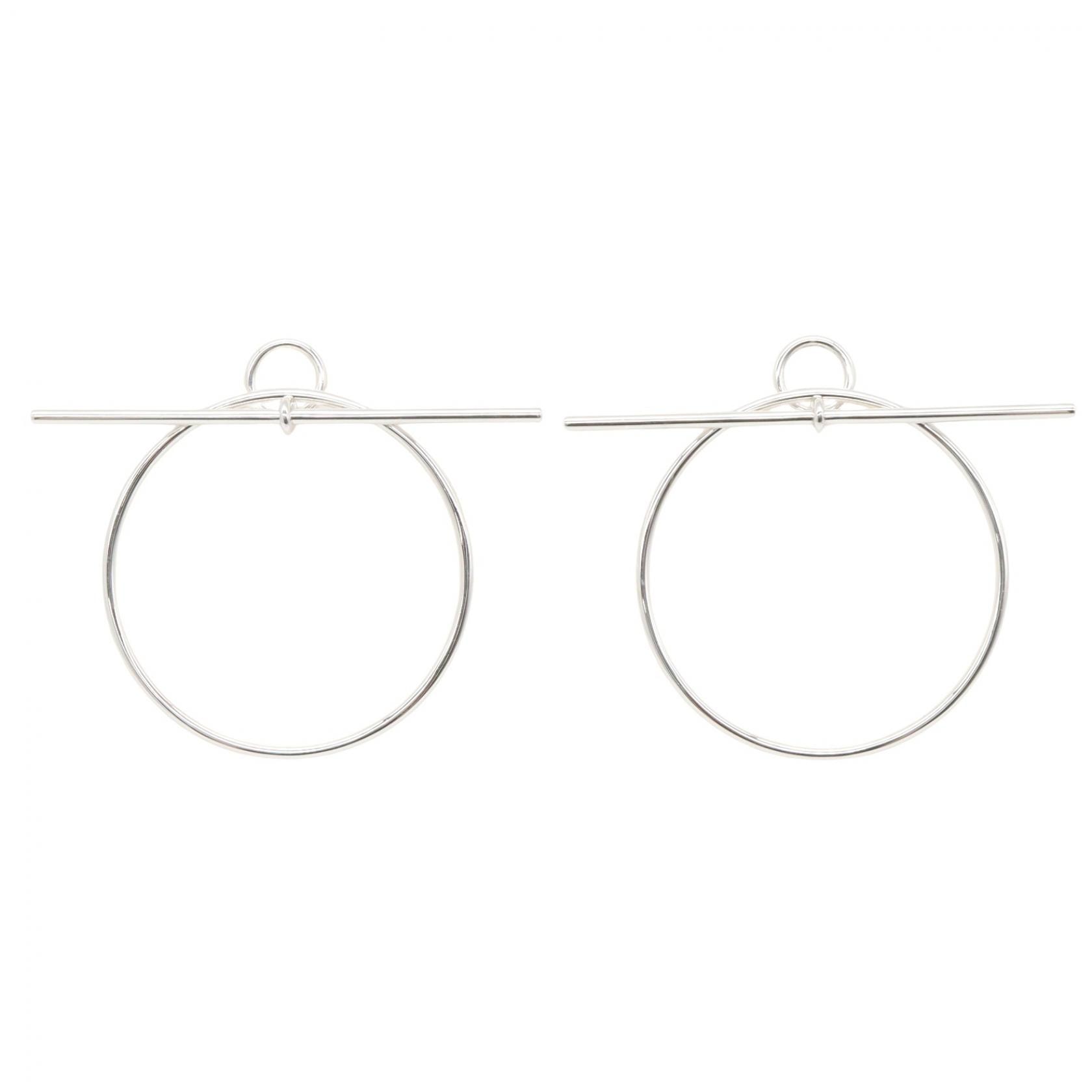 エルメス HERMES エシャペPM ピアス ピアス ジュエリー シルバー925 レディース シルバー系 【中古】