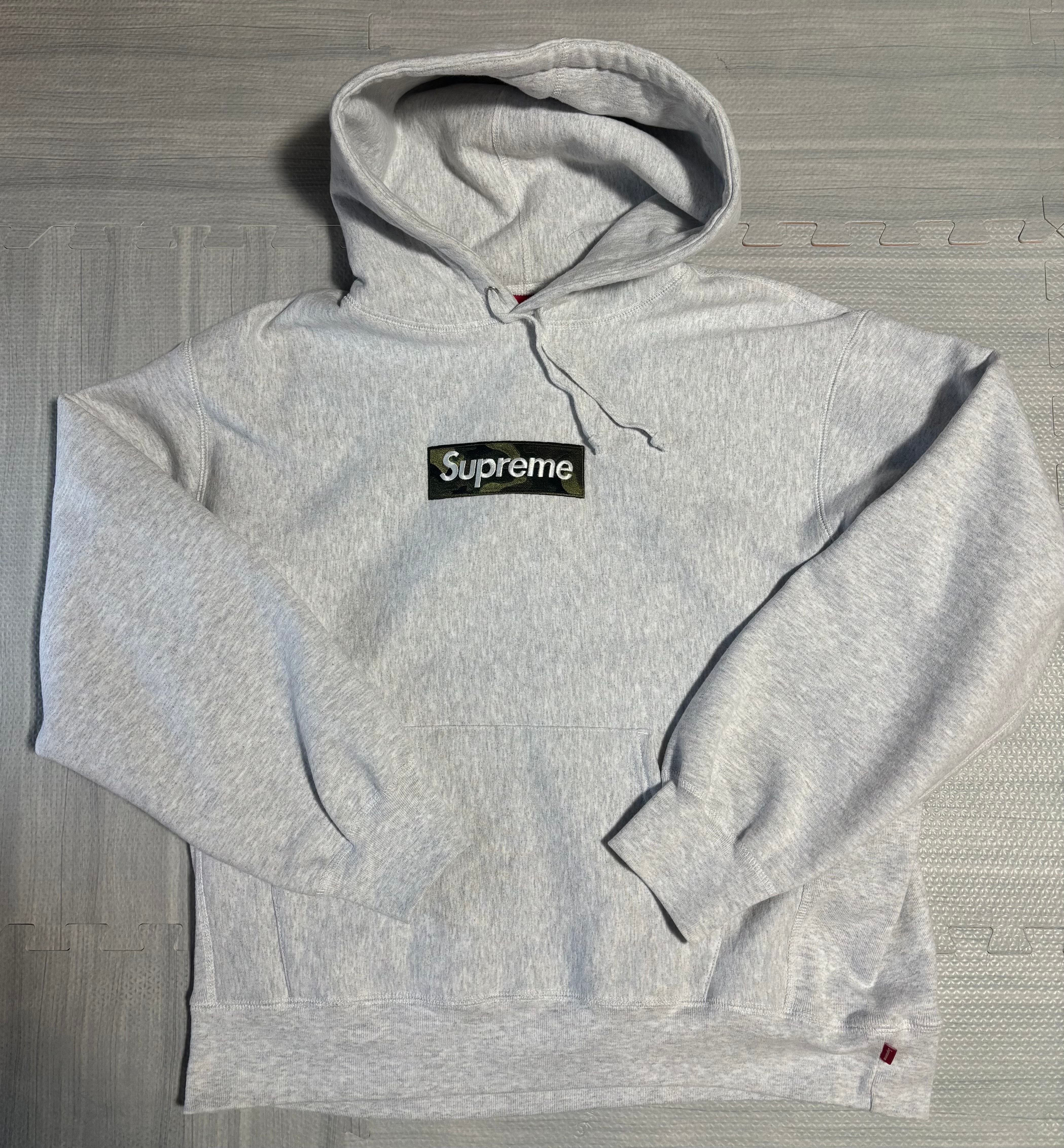 Supreme Box Logo Hooded Sweatshirt "Ash Grey" (23FW)