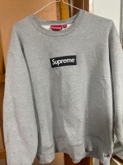 Supreme Box Logo Crewneck "Heather Grey" (22FW)