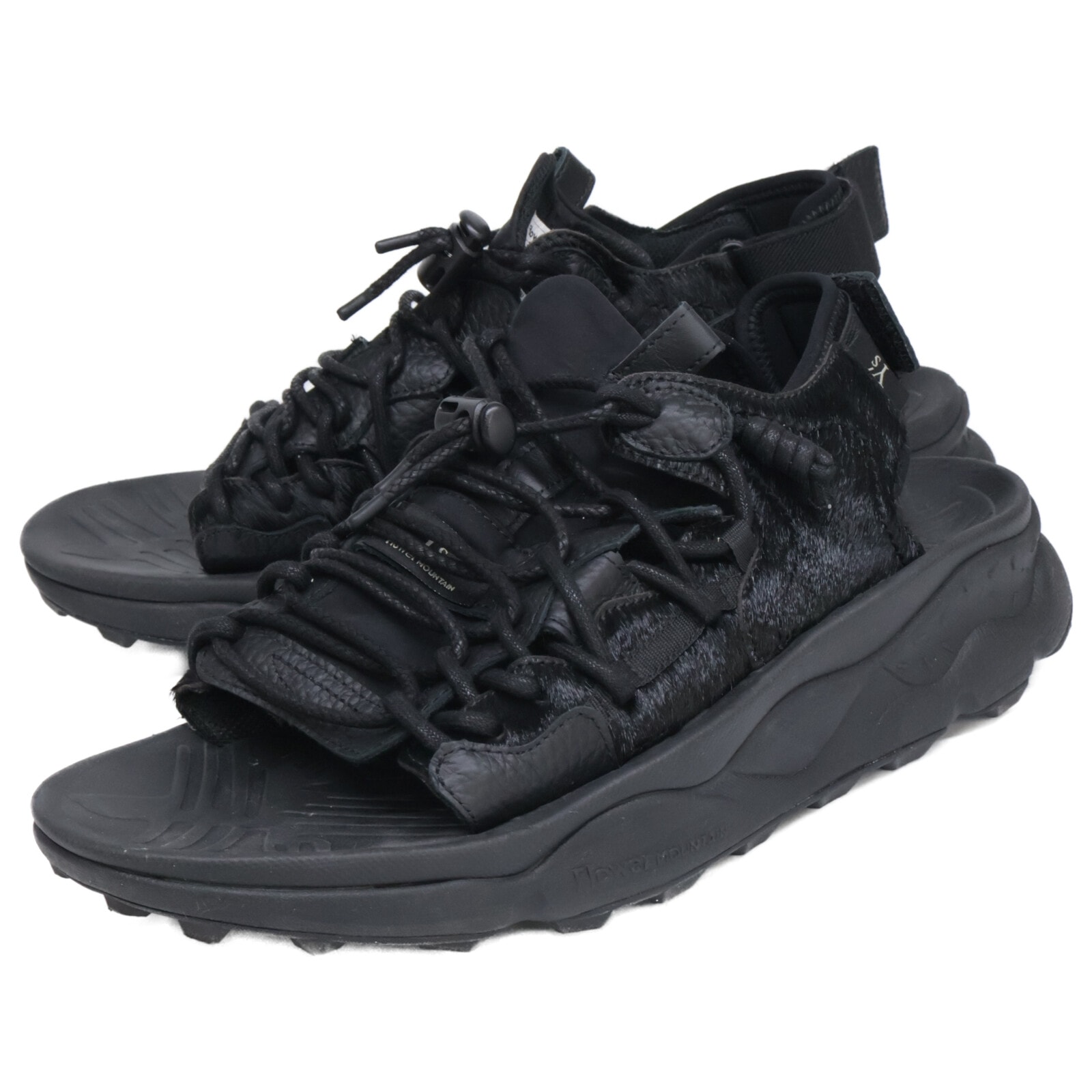 ワイズ x Flower MOUNTAIN【美品】FM-97-A-001 PUMA PUNKU ハラコxレザー サンダル/ 28.0