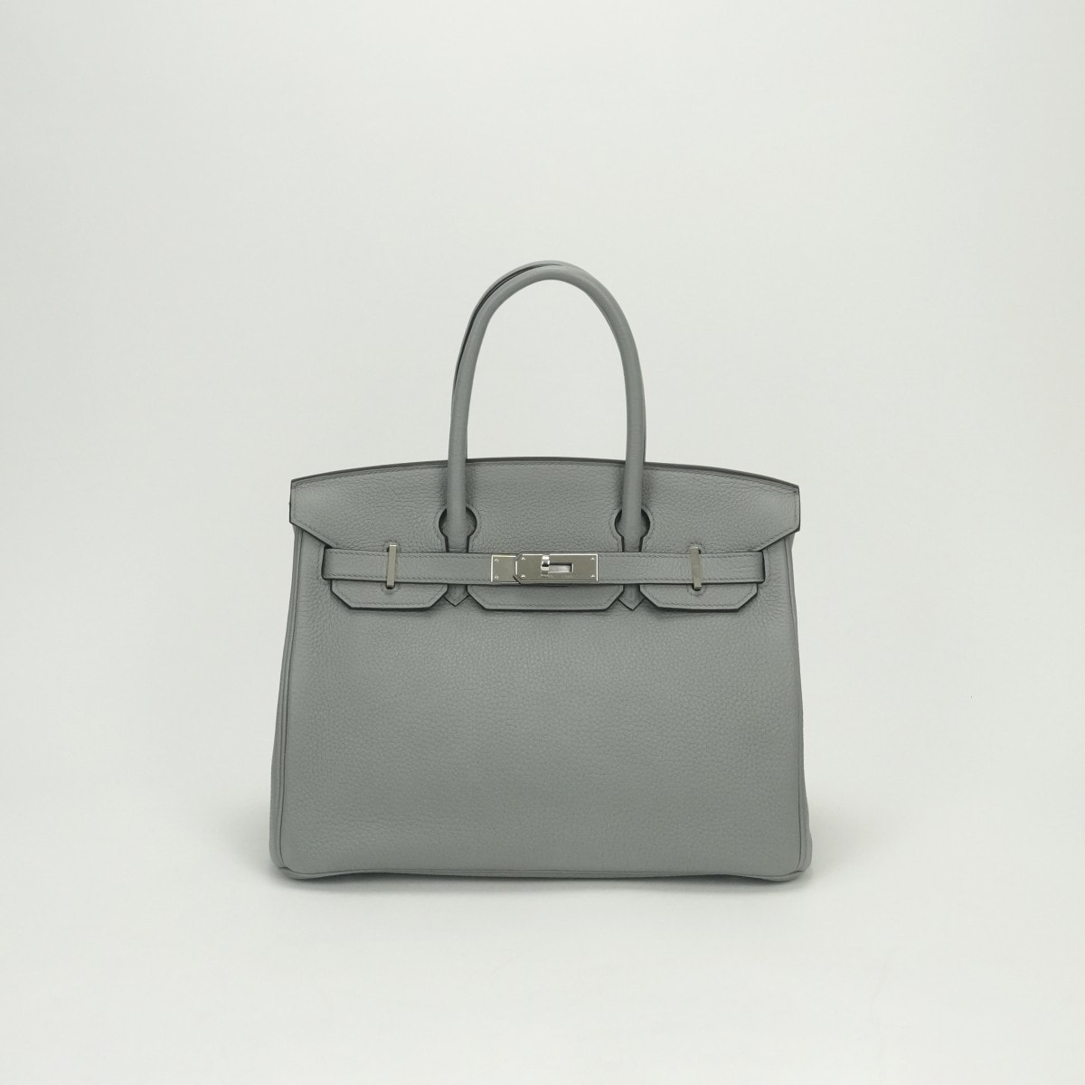 エルメス HERMES バーキン30 バーキン 30 バッグ トートバッグ トゴ グリムエット Gris mouette グレー Gray シルバー金具 ハンドバッグ