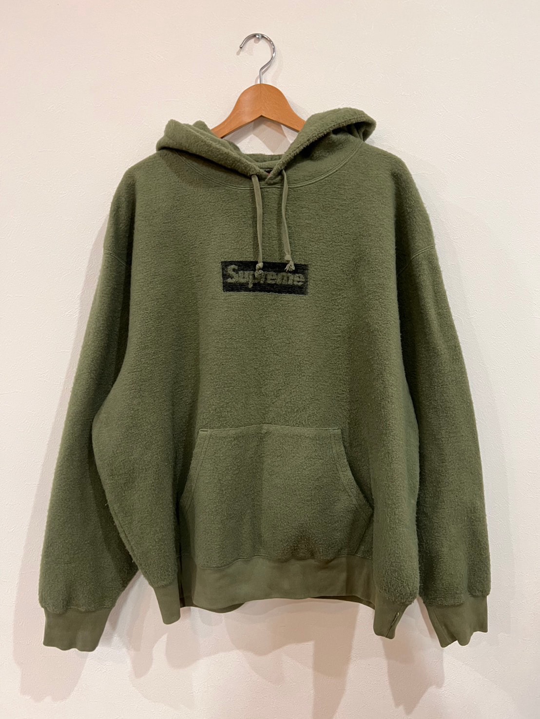Supreme Inside Out Box Logo Hooded Sweatshirt "Light Olive"