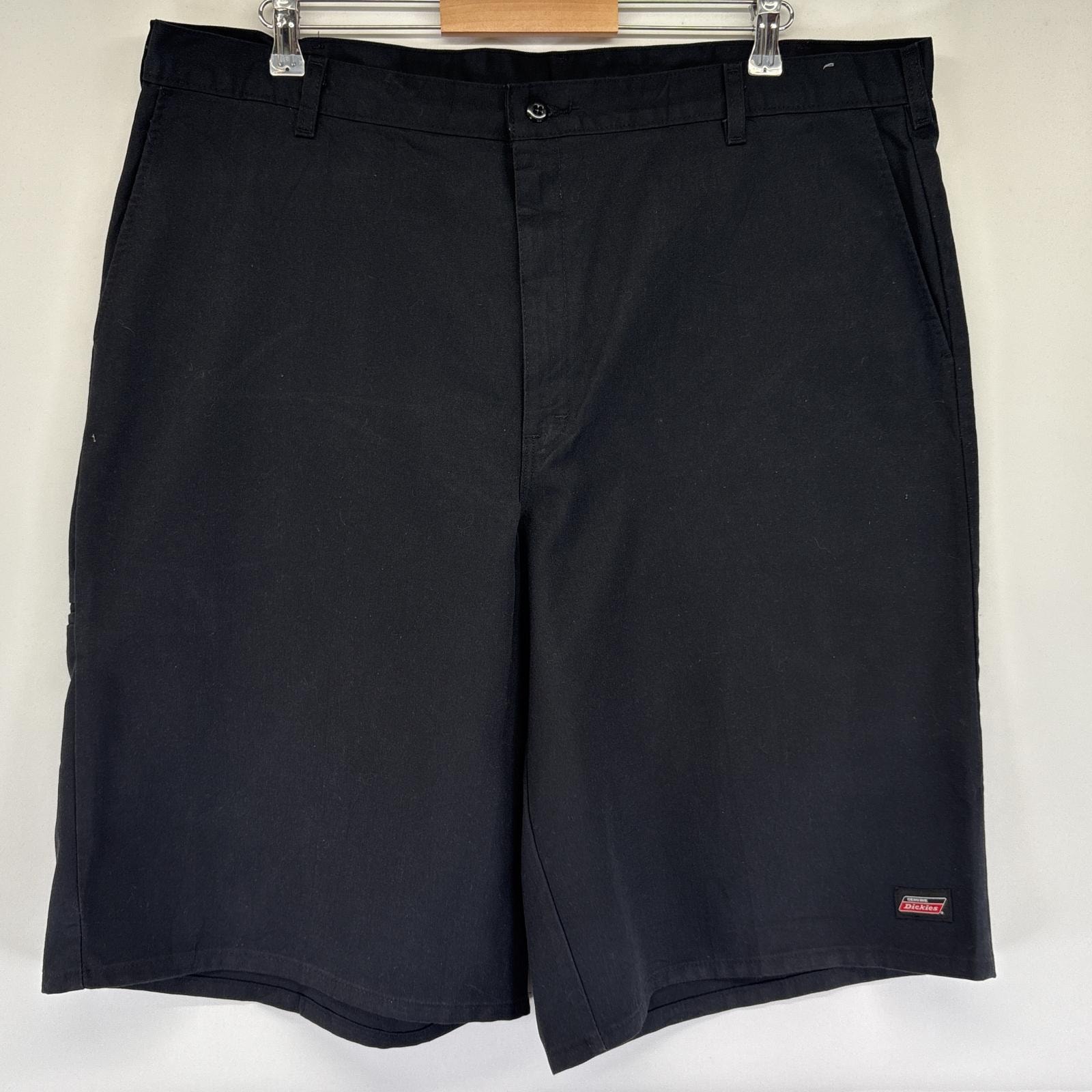 古着 ディッキーズ Dickies ショートパンツ ワーク 半ズボン ハーフパンツ 短パン 大きいサイズ ワンポイントロゴ w42  ブラック メンズ