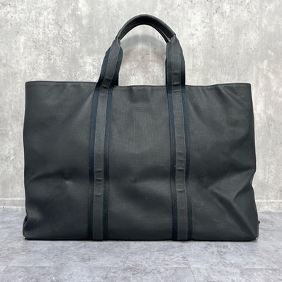 【BOTTEGA VENETA】ボッテガヴェネタ マルコポーロ トートバッグ PVC コーティングキャンバス ブラック 大容量 肩掛け イタリア製