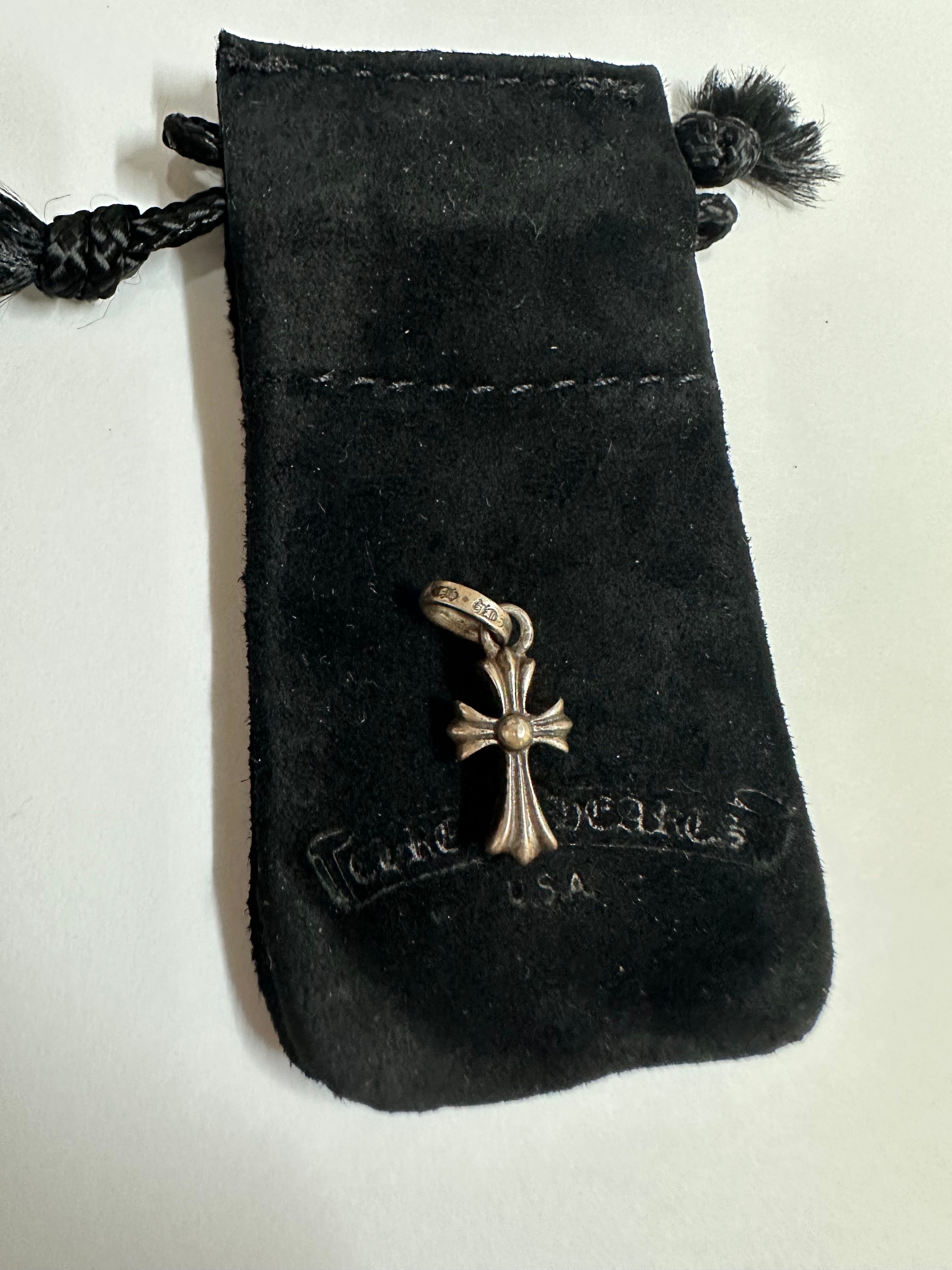 Chrome Hearts CH Cross Baby Fat Charm "Silver"