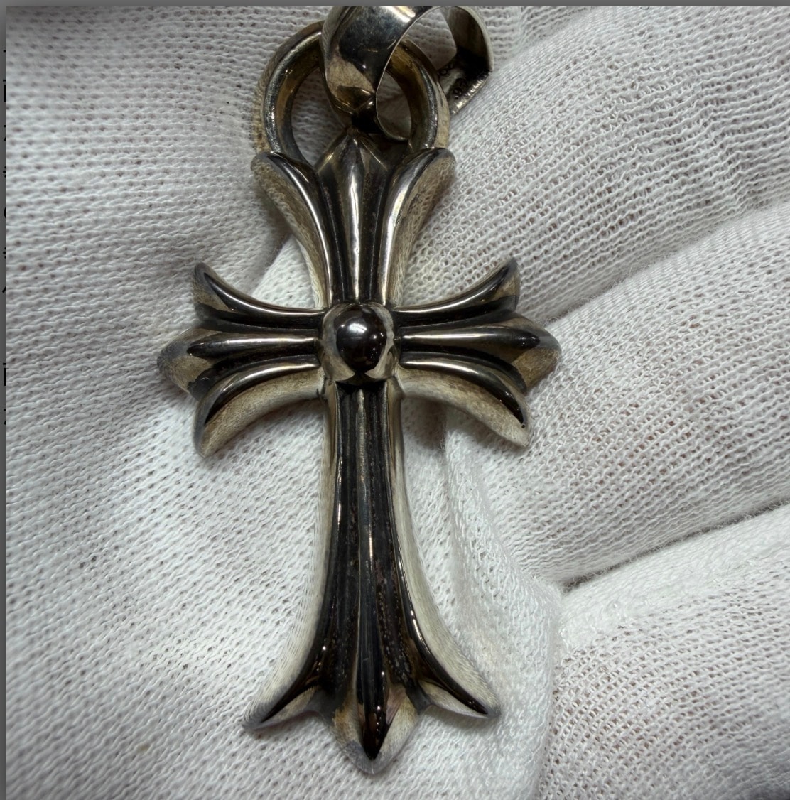 Chrome Hearts CH Cross Small W Bale "Silver"