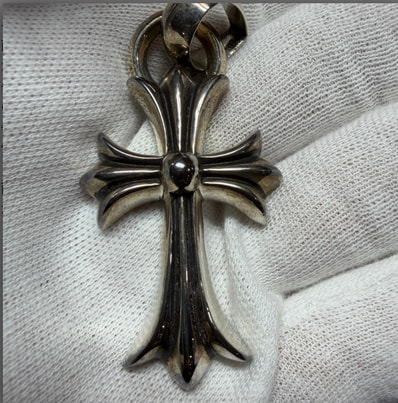 Chrome Hearts CH Cross Small W Bale "Silver"