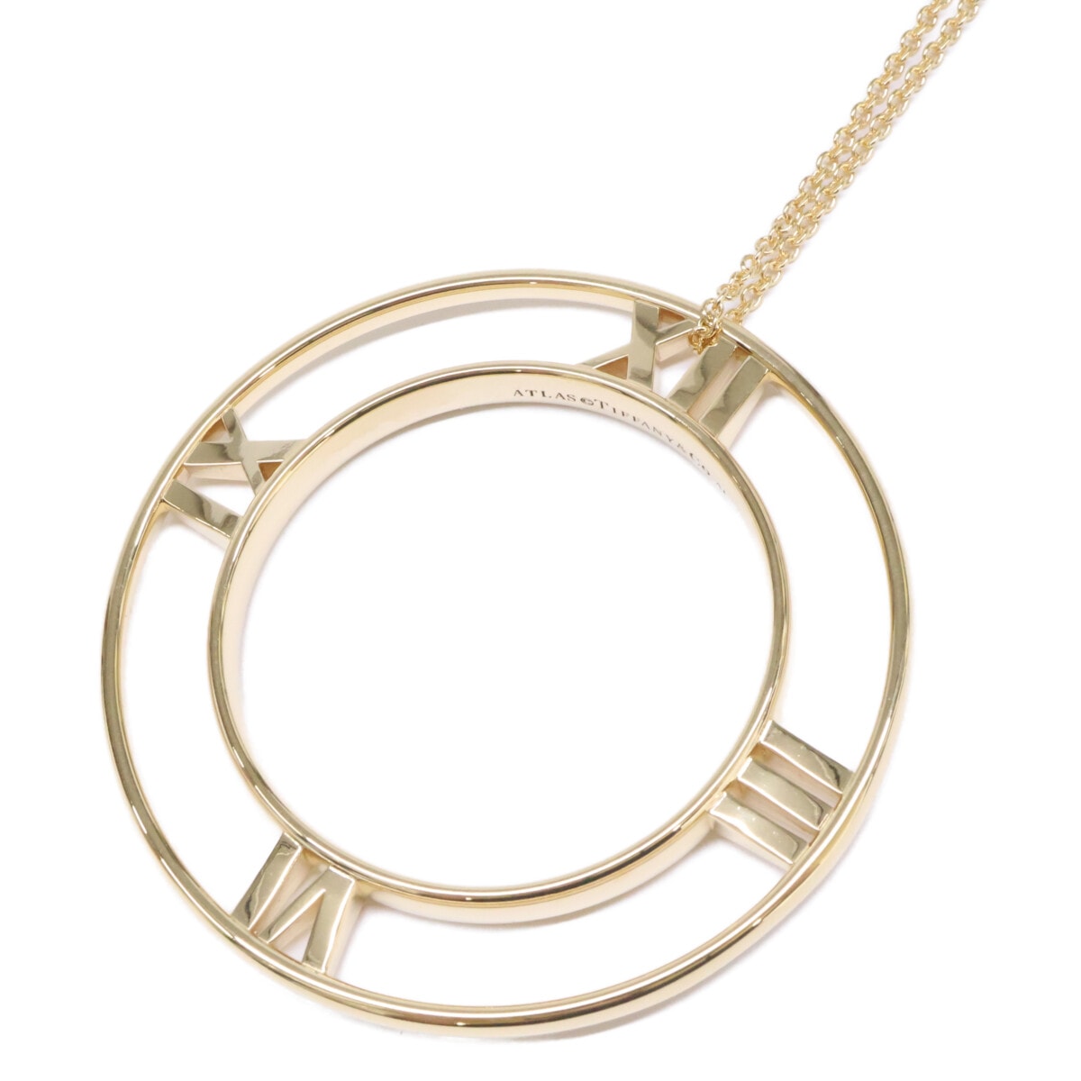 ティファニー 仕上げ済み 750YG アトラス オープン ラージ ペンダント