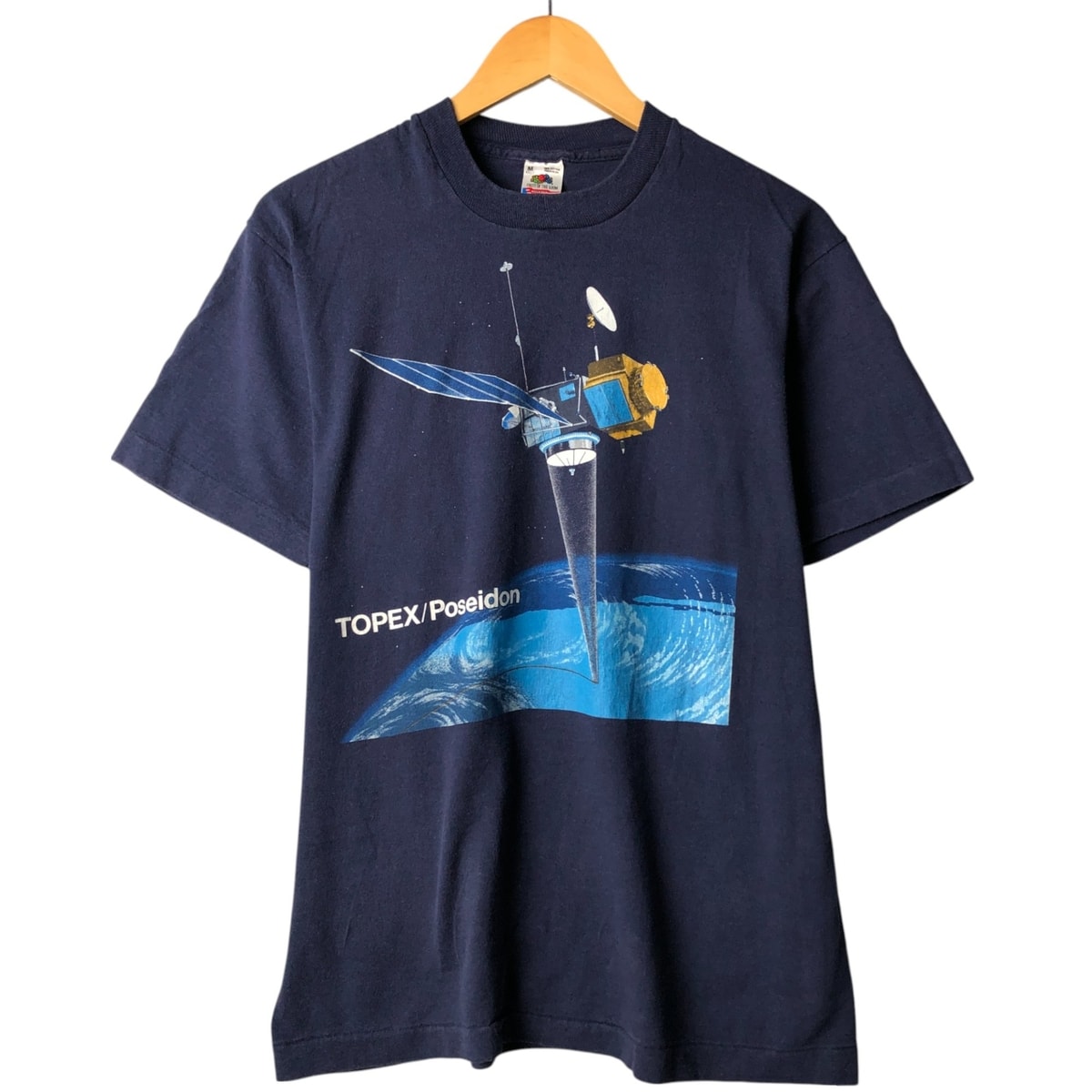 古着 90年代 フルーツオブザルーム FRUIT OF THE LOOM TOPEX POSEIDON トペックス ポセイドン プリントTシャツ USA製 メンズM相当 ヴィンテージ/eaa565725