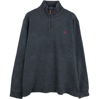 古着 ラルフローレン Ralph Lauren POLO RALPH LAUREN ハーフジップスウェットシャツ トレーナー メンズXL相当/eaa676260