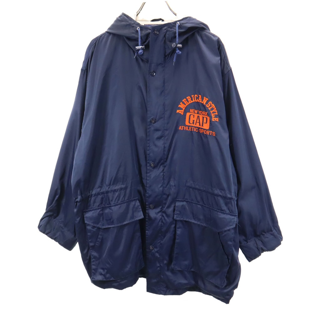 GAP ギャップ 90s オールド フーデッド コート L ネイビー