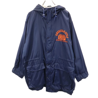 GAP ギャップ 90s オールド フーデッド コート L ネイビー