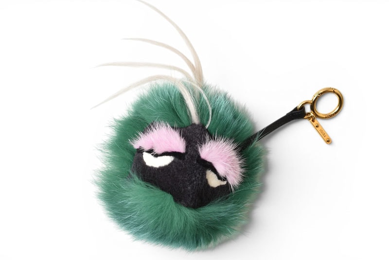 フェンディ キーホルダー/バッグチャーム FENDI モンスター/バグズ チャーム 7AR259 グリーン/ピンク【中古】