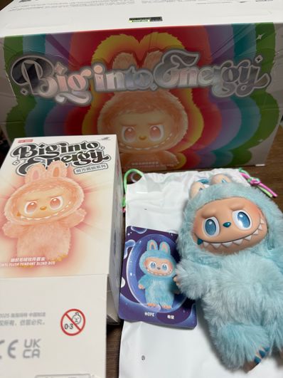POP MART THE MONSTERS (LABUBU) Big into Energy Series Plush Pendant HOPE