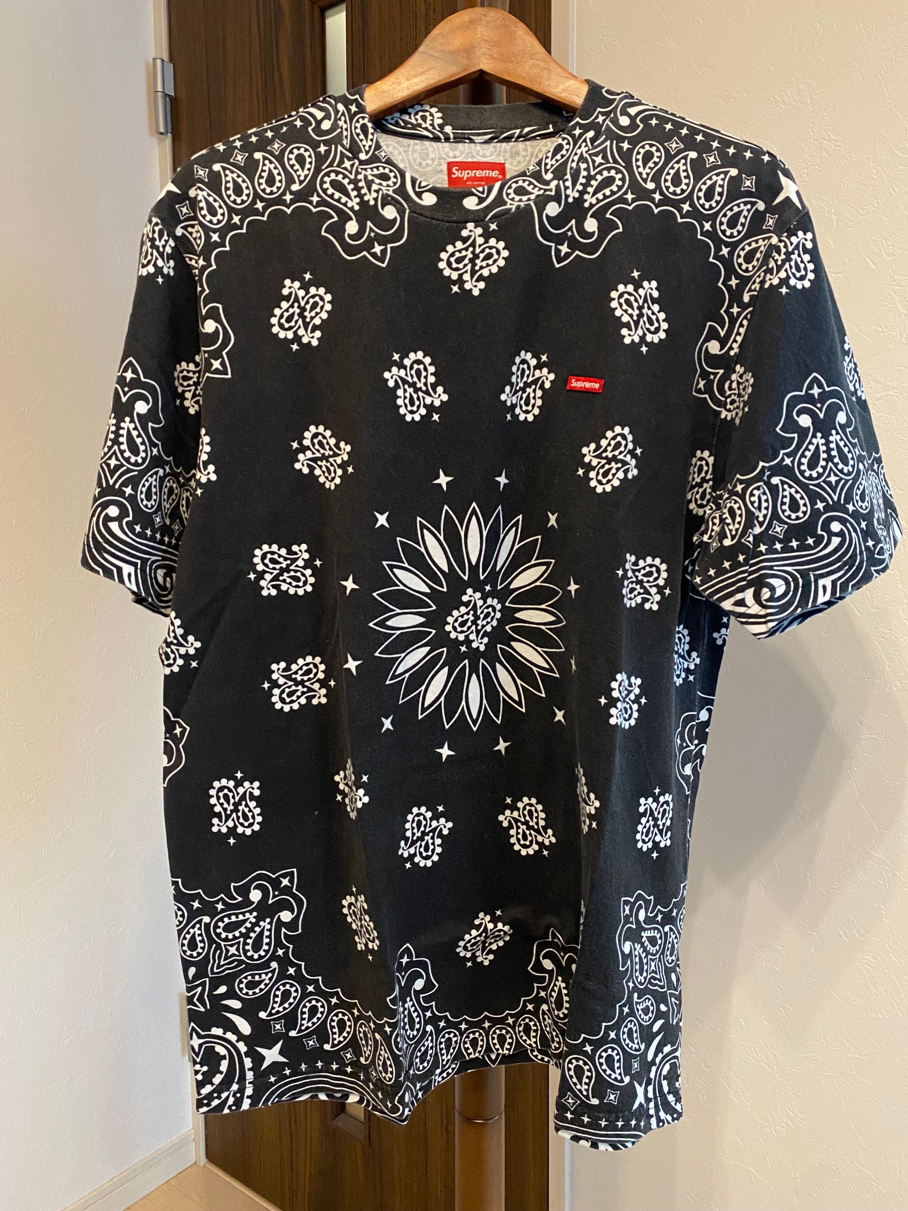 Supreme Small Box Tee "Bandana Black"(21SS)
