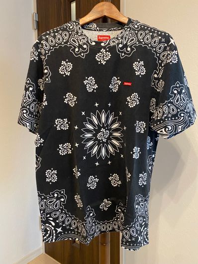 Supreme Small Box Tee "Bandana Black"(21SS)