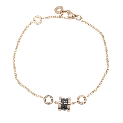 ブルガリ BVLGARI B-zero1 ビーゼロワン エレメント ブレスレット セラミック ブレスレット アクセサリー K18PG(ピンクゴールド) セラミック レディース ゴールド系 【中古】