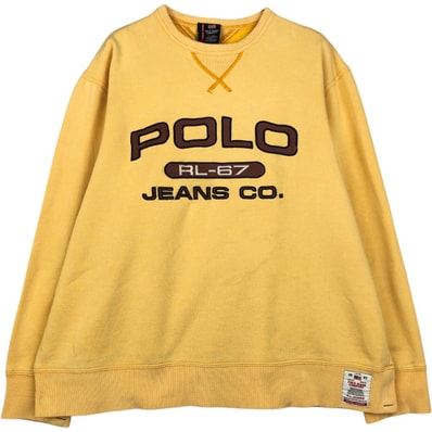 古着 ラルフローレン Ralph Lauren POLO JEANS COMPANY RALPH LAUREN ロゴスウェットシャツ トレーナー メンズM相当/eaa618791