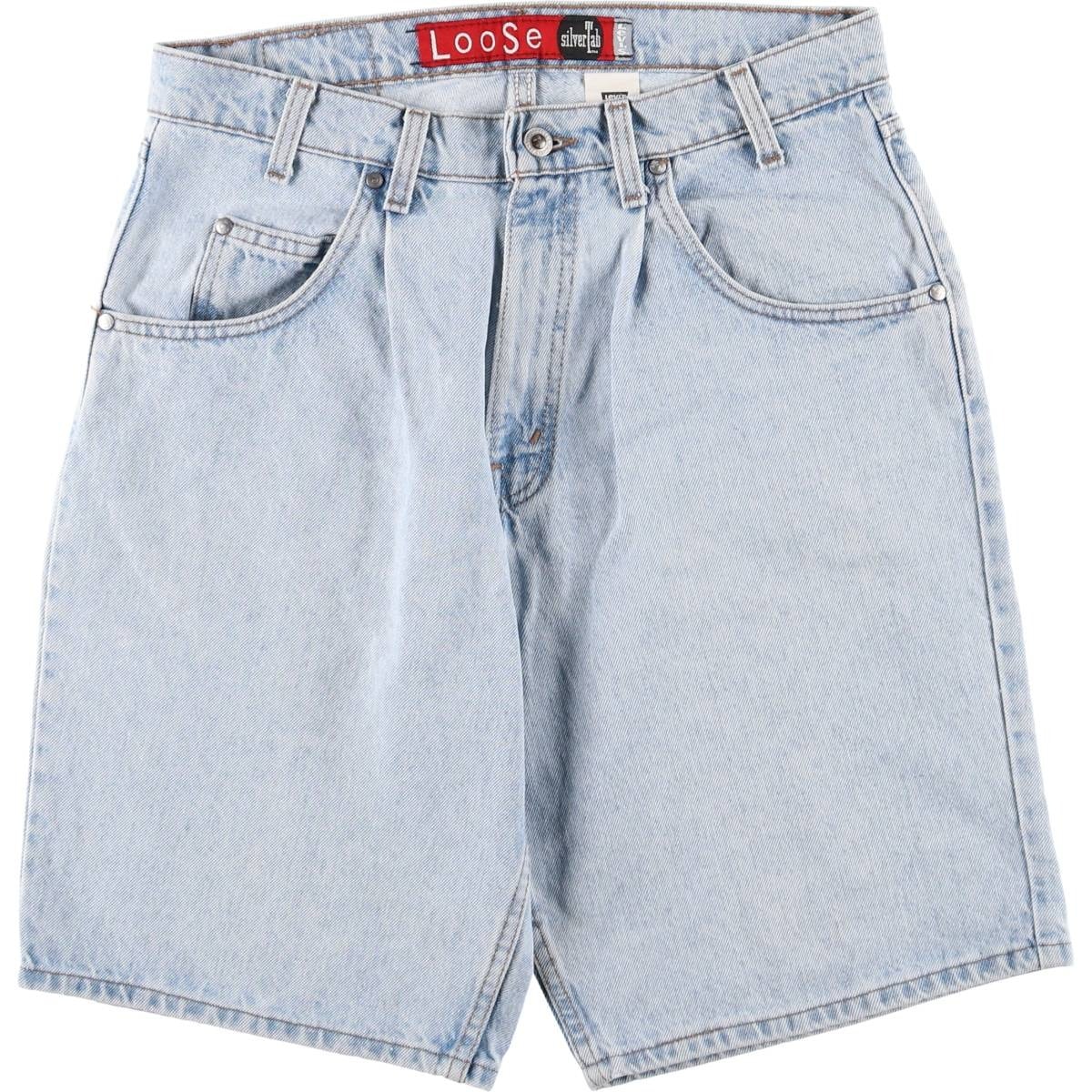 古着 90年代 リーバイス Levi's SILVER TAB シルバータブ LOOSE ルーズ デニムショーツ ハーフパンツ ジョーツ USA製 メンズw33相当 ヴィンテージ/eaa480526
