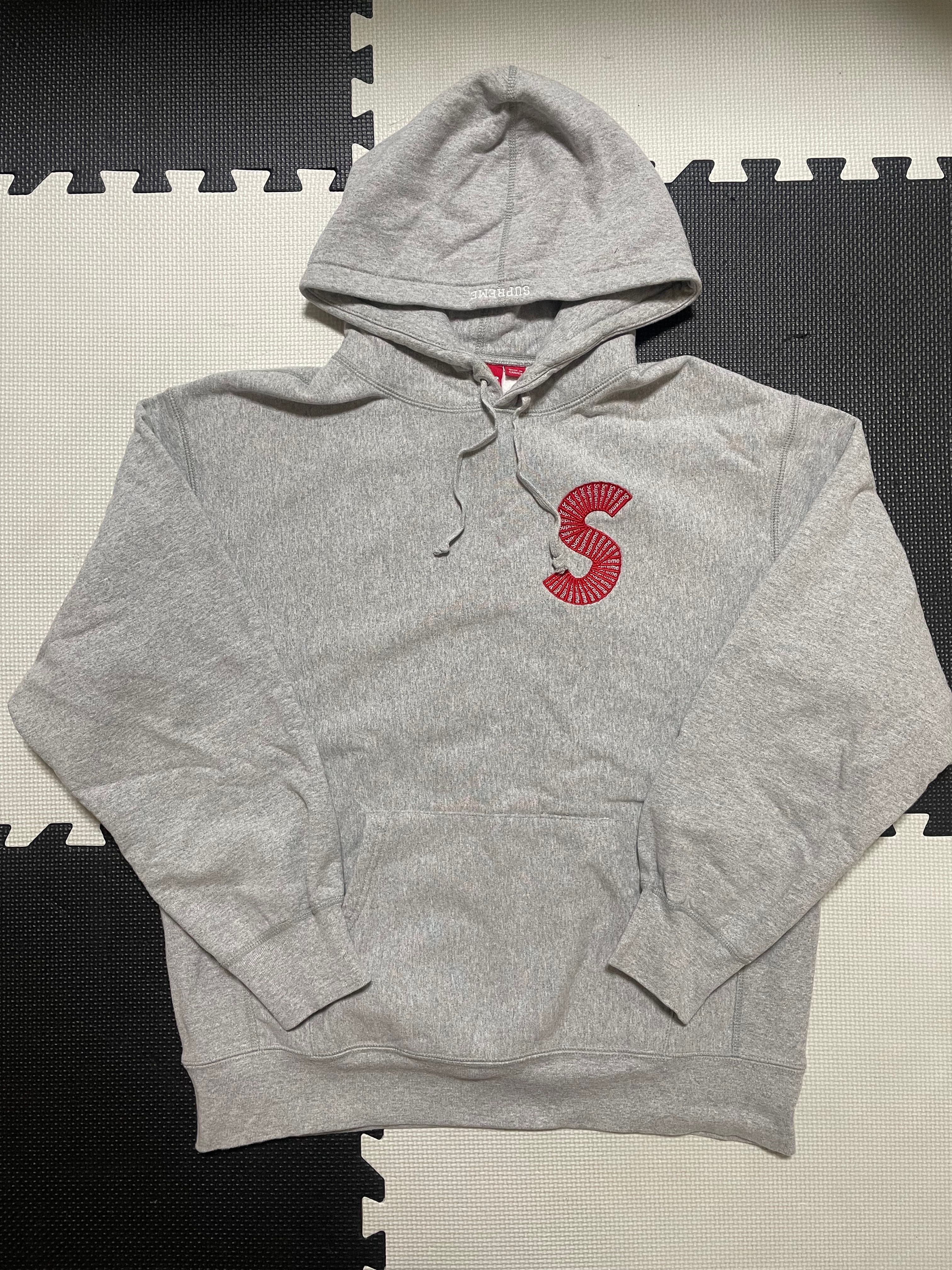 Supreme S Logo Hooded Sweatshirt "Heather Grey" (20FW)