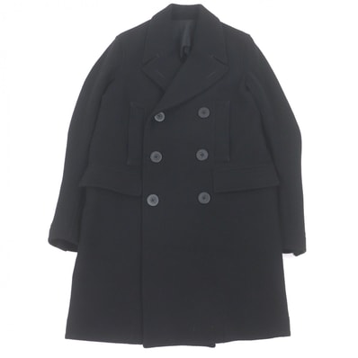 美品 リックオウエンス チェスターコート ブラック メンズ 46