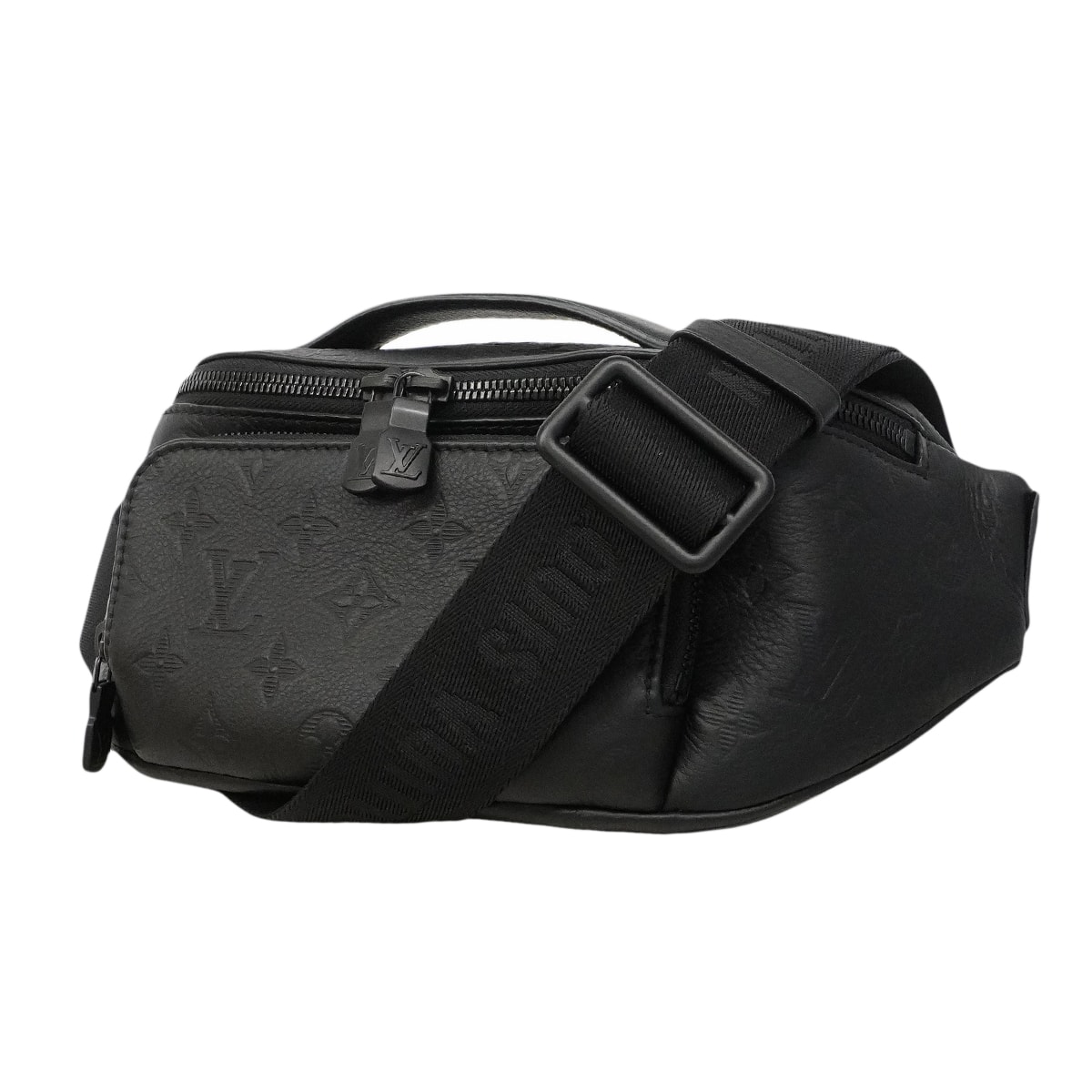 ★SALE【6gd4424】ルイヴィトン ボディバッグ モノグラム・シャドウ ラッシュバムバッグ M47058 ブラック【中古】メンズ