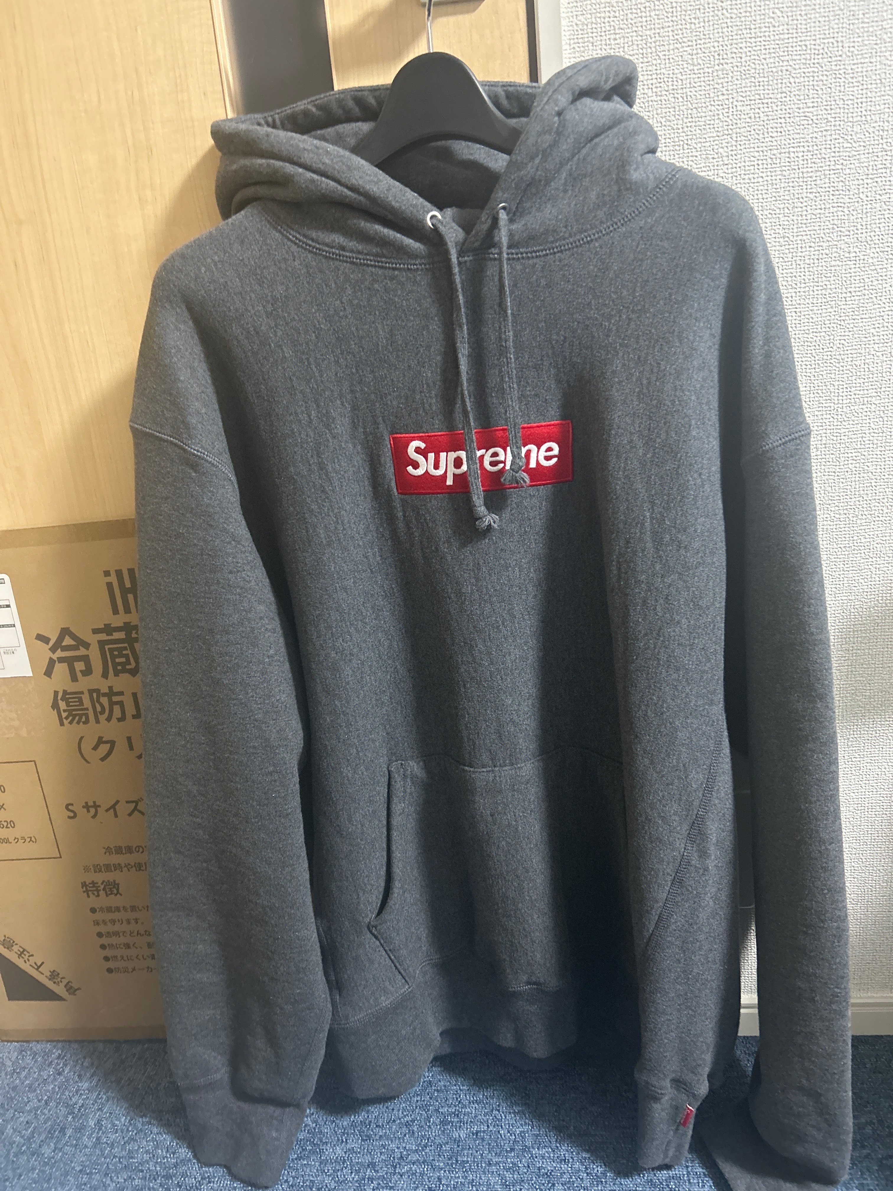 Supreme Box Logo Hooded Sweatshirt "Charcoal" (21FW)