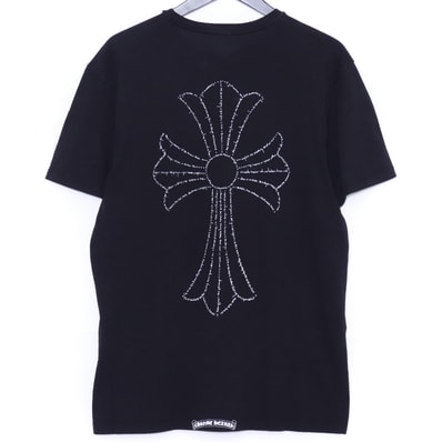 CHROME HEARTS オールド バックレター CHクロスプリントクルーネックTシャツ