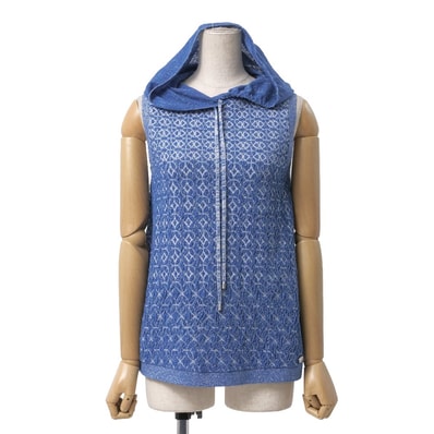 ■美品■CHANEL シャネル パーカー サイズ36 P50 ラメ ニット ノースリーブ ブランド古着【中古】20260205/RA7673