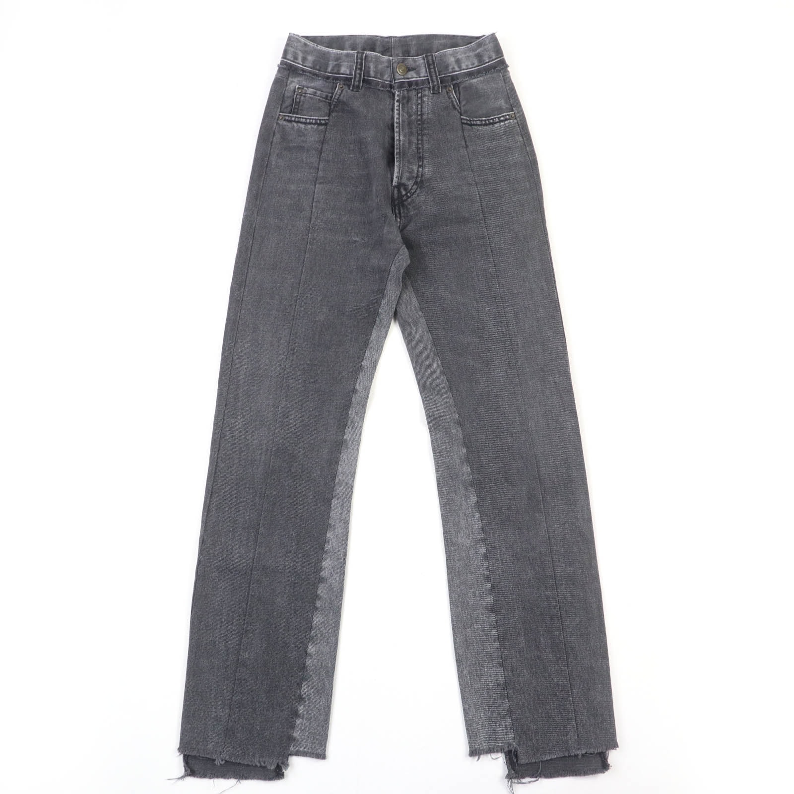 極美品 メゾンマルジェラ1 デニムパンツ インディゴブラック レディース 36 S51LA0132
