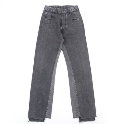 極美品 メゾンマルジェラ1 デニムパンツ インディゴブラック レディース 36 S51LA0132