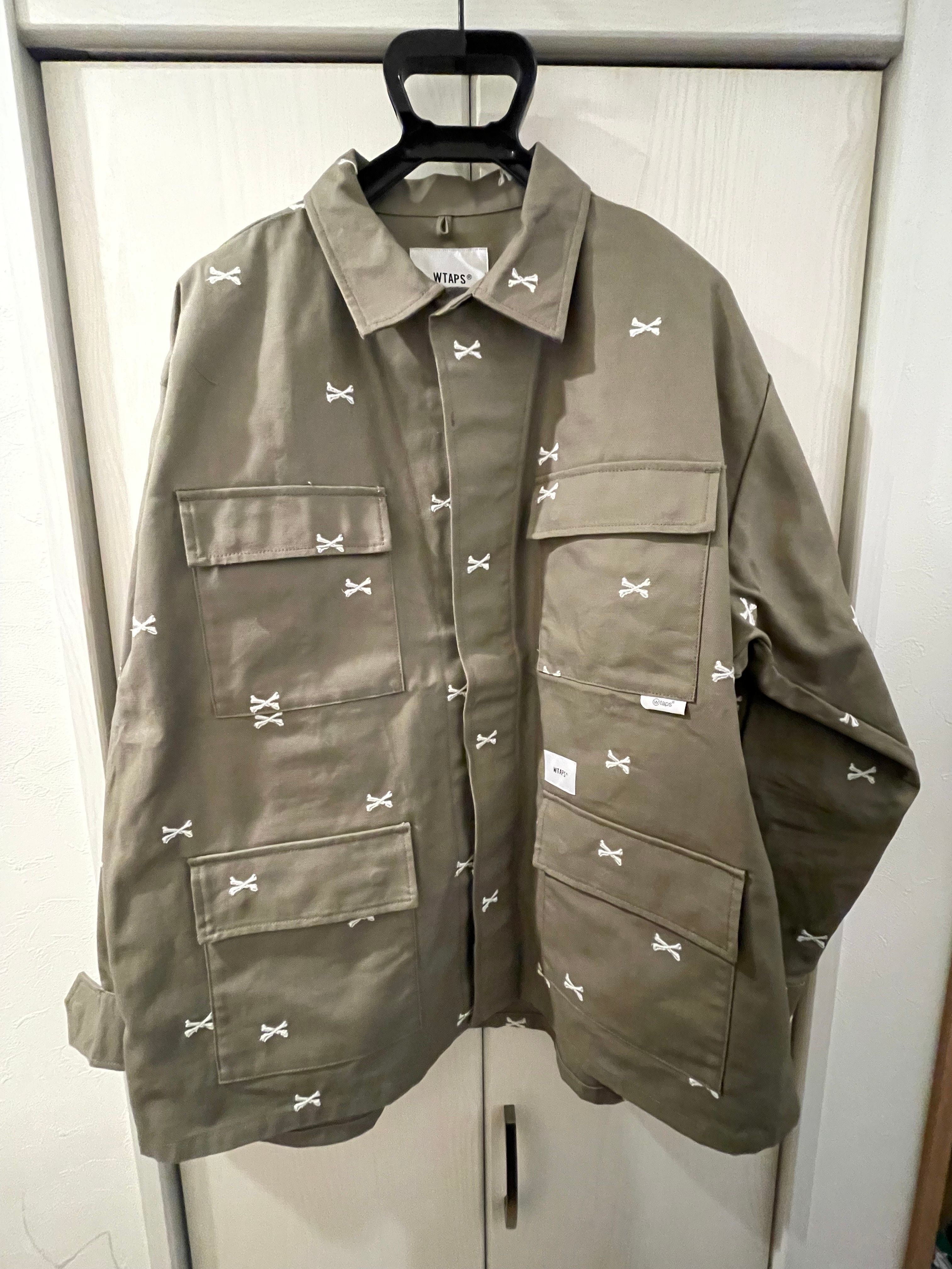 Wtaps JUNGLE 01 / LS / COTTON. OXFORD. TEXTILE "Greige"