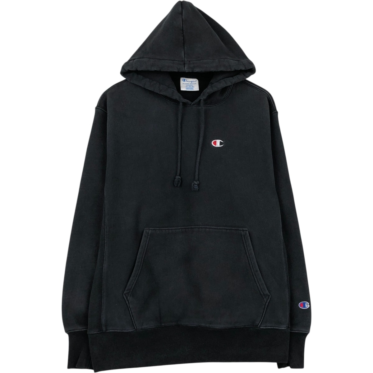 古着 チャンピオン Champion REVERSE WEAVE リバースウィーブ ワンポイント スウェットプルオーバーパーカー メンズL相当/eaa624073