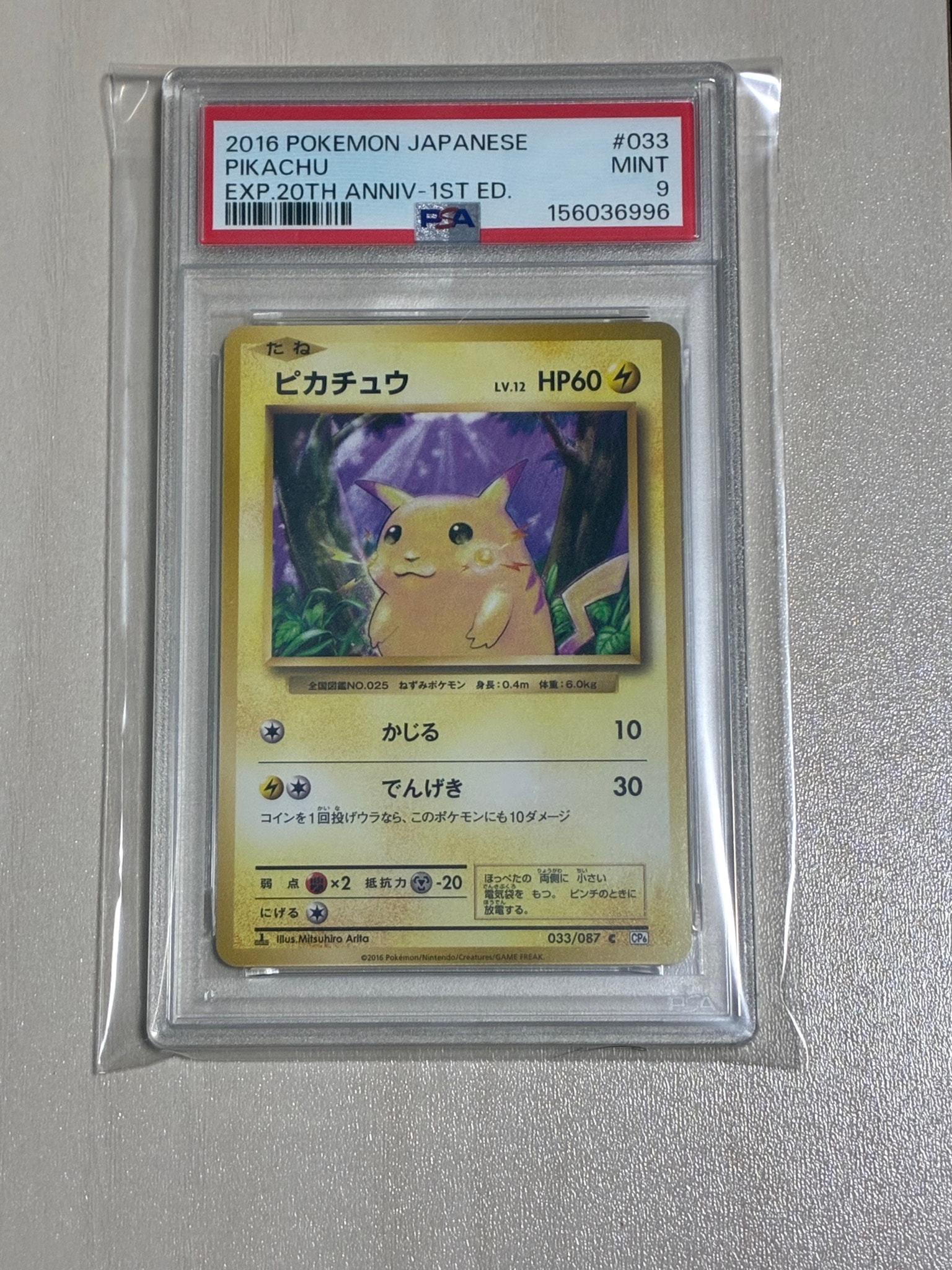 ピカチュウ C :1ED [CP6 033/087](コンセプトパック「ポケットモンスターカードゲーム 拡張パック 20th Anniversary」)