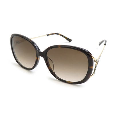 グッチ GUCCI サングラス プラスチック/メタル ブラウン/ゴールド/グリーン ユニセックス【中古】 e61771a