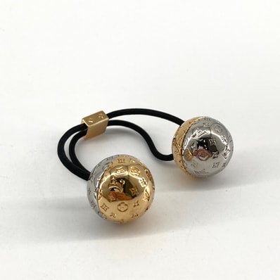 LOUIS VUITTON(ルイ・ヴィトン) シュシュ ナノグラム プラネット M80266 その他アクセサリー ゴールド×シルバー