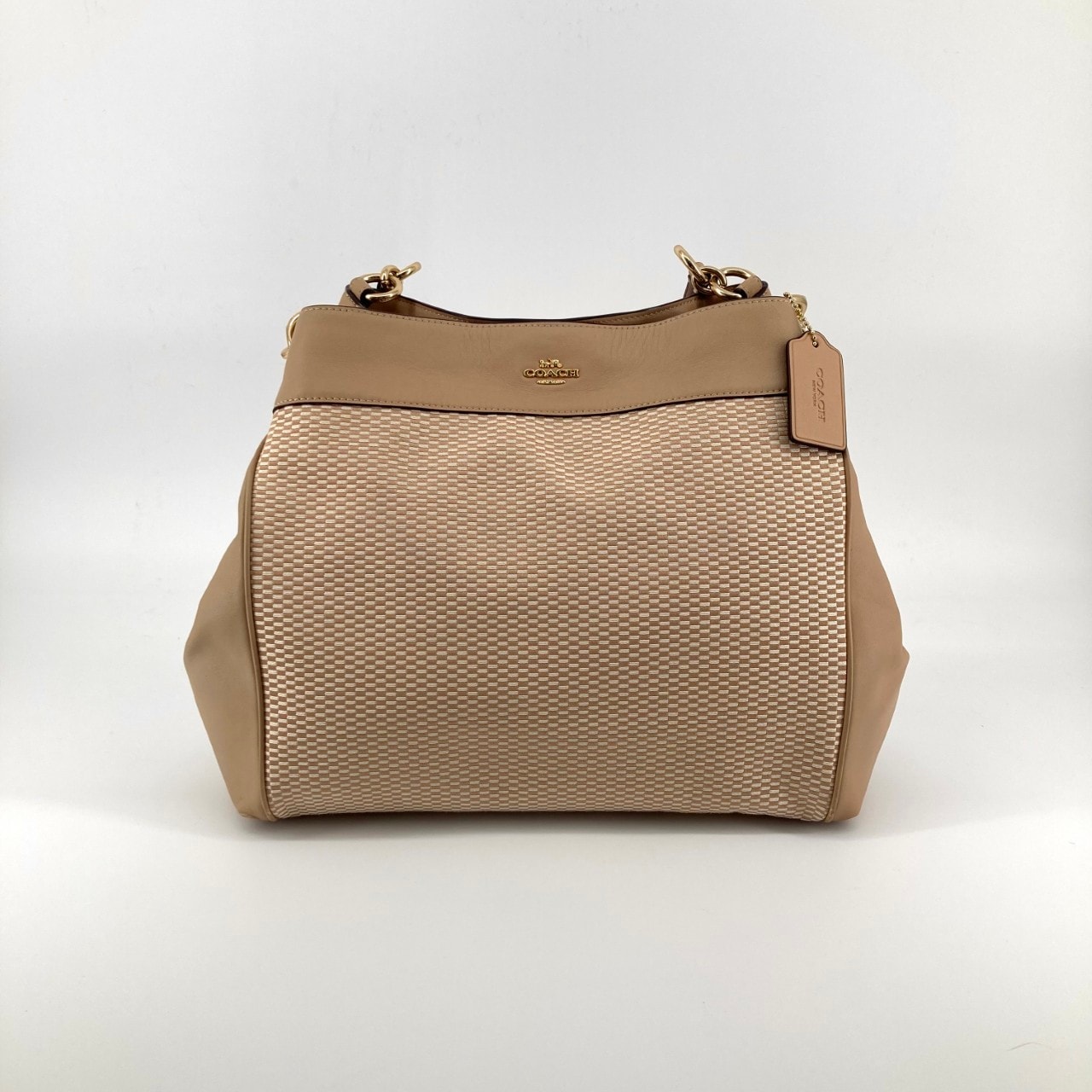 COACH(コーチ) レガシー エクスプローデッド ジャガード レクシー F27575 トートバッグ ベージュ