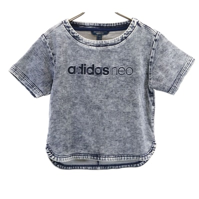 adidas NEO アディダスネオ 半袖 デニム Tシャツ XS インディゴ