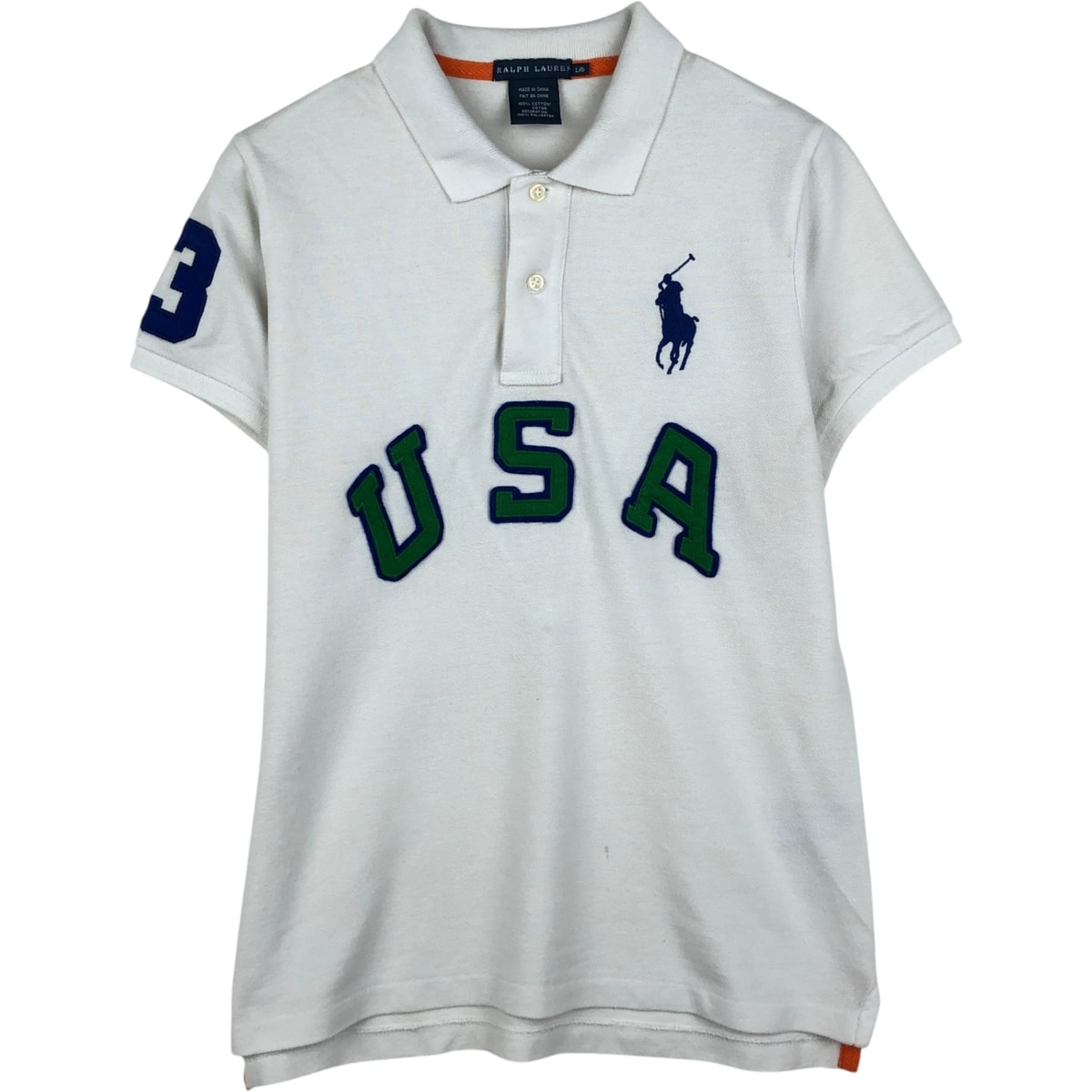 古着 ラルフローレン Ralph Lauren ビックポニー 半袖 ポロシャツ レディースL相当/eaa641989