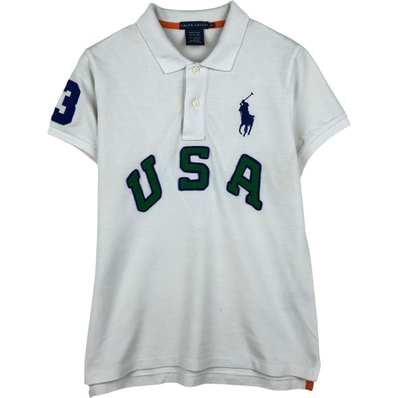 古着 ラルフローレン Ralph Lauren ビックポニー 半袖 ポロシャツ レディースL相当/eaa641989