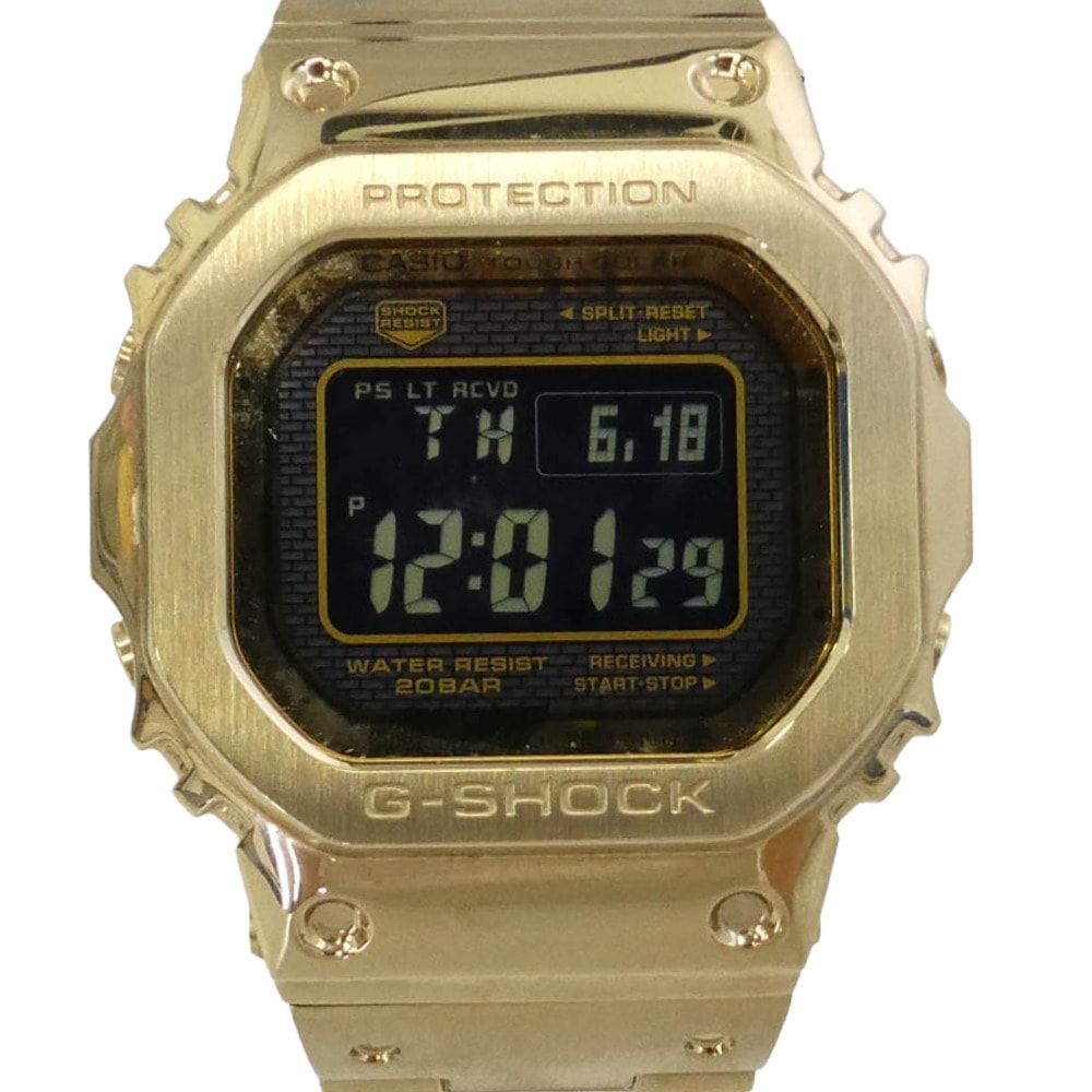 G-SHOCK G-SHOCK GMW-B5000 풀 메탈 솔라 디지털 시계 골드 시리즈 블랙 시리즈 [중고]