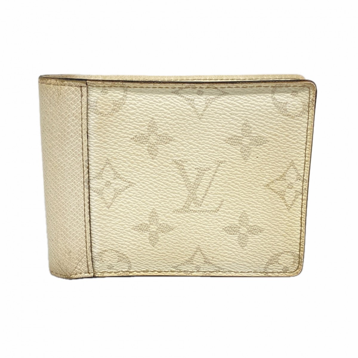 ★最終価格【6ce6178】ルイヴィトン 財布 タイガ タイガラマ ポルトフォイユミュルティプル  M30896 ホワイト【中古】メンズ