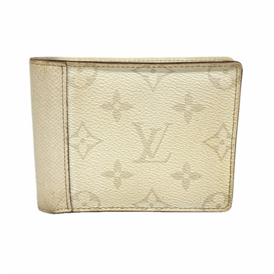 ★最終価格【6ce6178】ルイヴィトン 財布 タイガ タイガラマ ポルトフォイユミュルティプル M30896 ホワイト【中古】メンズ