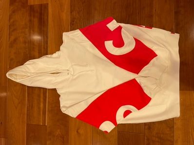 Supreme Big Logo Hooded Sweatshirt "White"